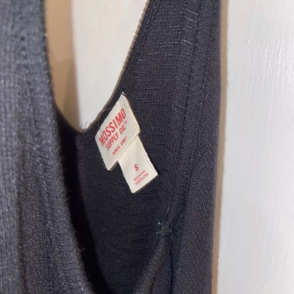 Mossimo Supply Co Size S Black Open Back Ribbed Tank Top - Picture 3 of 3